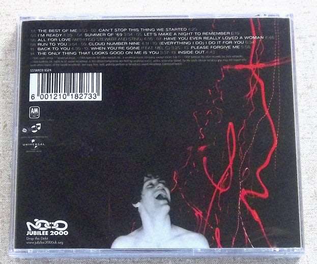 BRYAN ADAMS The Best Of Me SOUTH AFRICA Cat# SSTARCD 6524