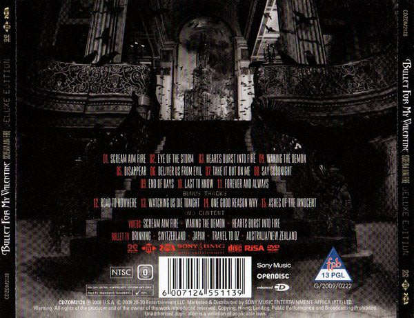 BULLET FOR MY VALENTINE Scream Aim Fire CD+DVD