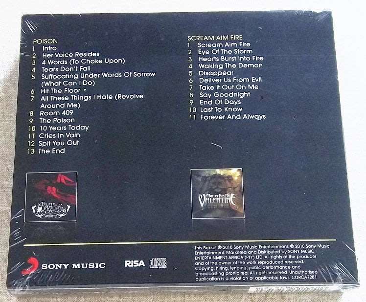 BULLET FOR MY VALENTINE The Poison / Scream Aim Fire BOX SET Cat# CDRCA7281