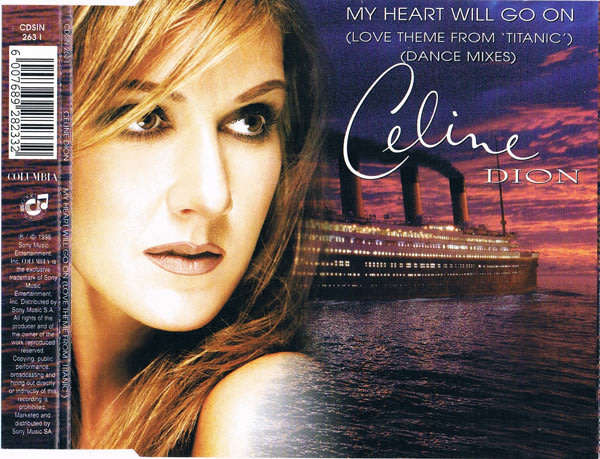 CELINE DION My Heart will Go On South African CD single