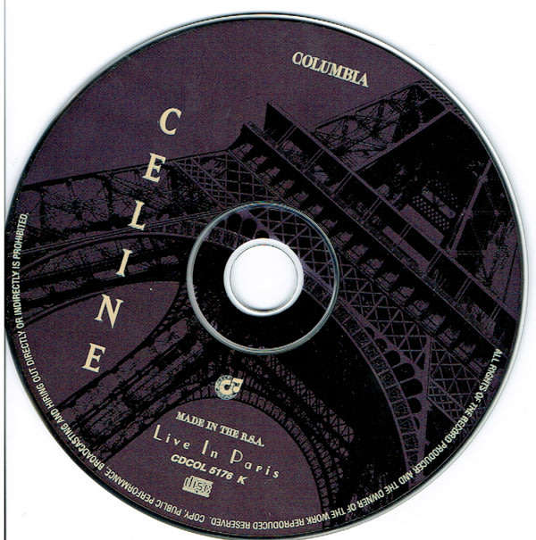 CELINE DION Live in Paris South African release