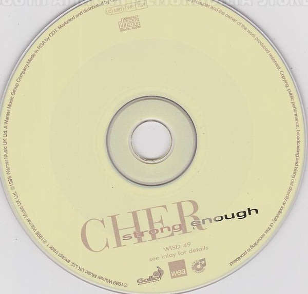 CHER Strong Enough South African CD Single
