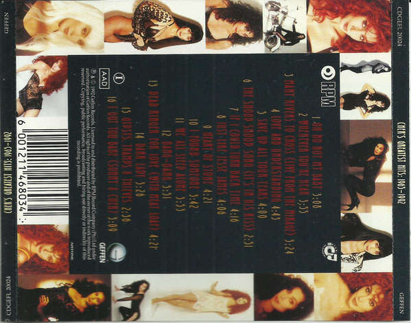 CHER Cher's Greatest Hits 1965-1992 South African CD release