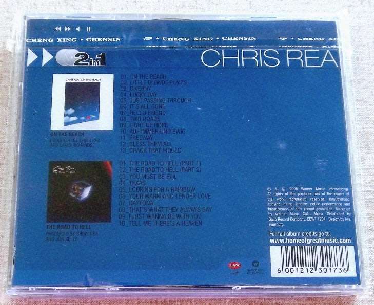 CHRIS REA On The Beach / The Road To Hell 2CD SOUTH AFRICA Cat# CDWT1204 [sealed]