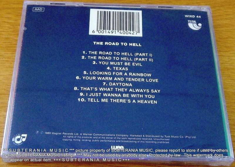 CHRIS REA The Road To Hell SOUTH AFRICA Cat# WIXD 42 [sealed]
