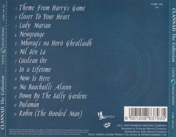 CLANNAD The Collection South African release CD