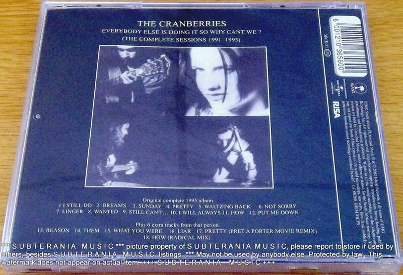 THE CRANBERRIES Everybody Else The Complete Sessions 1991-1993 SOUTH AFRICA SBCD 51