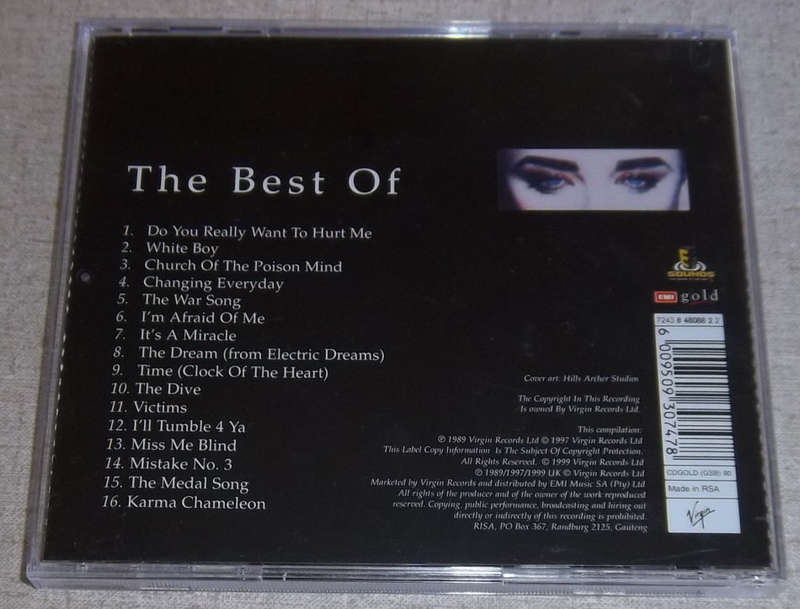 CULTURE CLUB Best of Culture Club [Black] SOUTH AFRICA Cat# CDGOLD 90