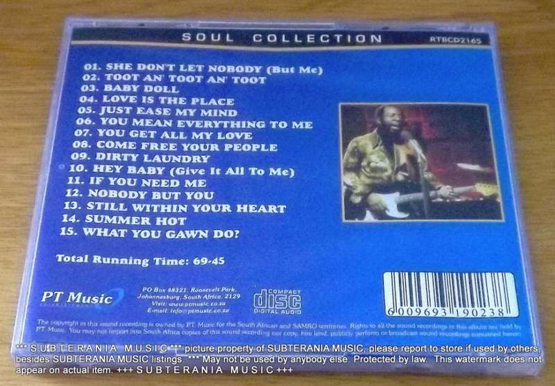 CURTIS MAYFIELD Best of Curtis Mayfield SOUTH AFRICA Cat# RTBCD2165