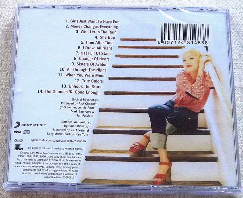 CYNDI LAUPER The Essential SOUTH AFRICA Cat# CDEPC7177