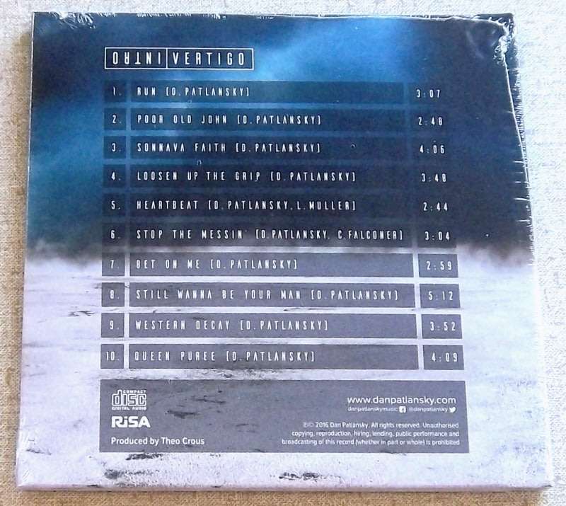 DAN PATLANSKY Introvertigo Digisleeve CD