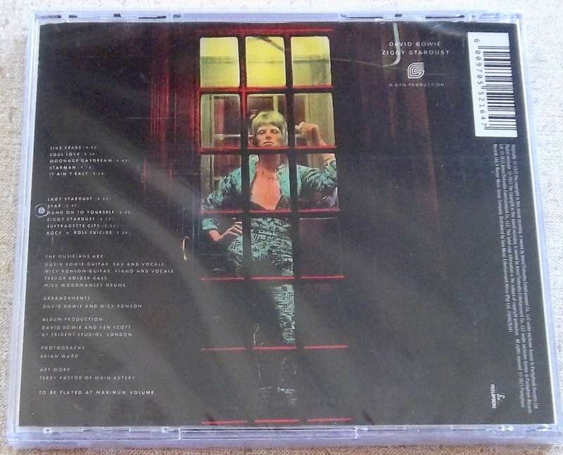 DAVID BOWIE The Rise And Fall Of Ziggy Stardust SOUTH AFRICA Cat# 2564628341