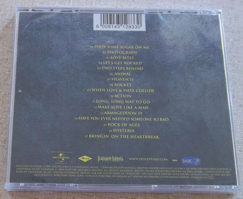 DEF LEPPARD Best Of SOUTH AFRICA Catalogue# STARCD 6912