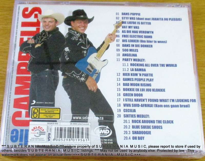 DIE CAMPBELLS Vat My Vas CD SOUTH AFRICA Cat# SELBCD603