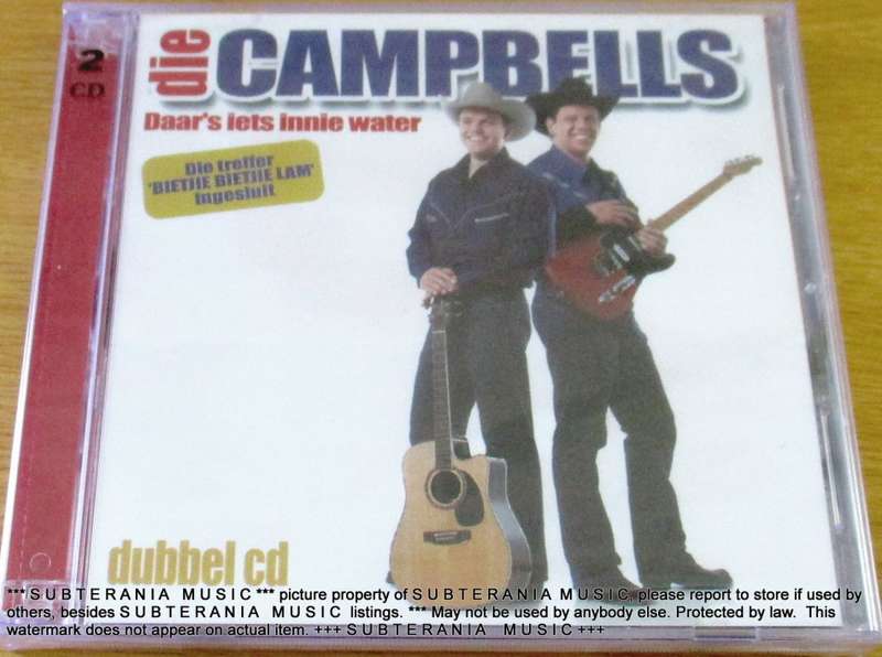 DIE CAMPBELLS Daars Iets Innie Water 2xCD SOUTH AFRICA Cat# SELBCD519