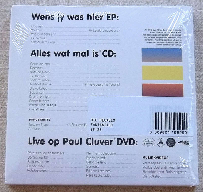 DIE HEUWELS FANTASTIES Ek Wens Jy Was Hier CD / DVD Combo Incl Alles Wat Mal Is