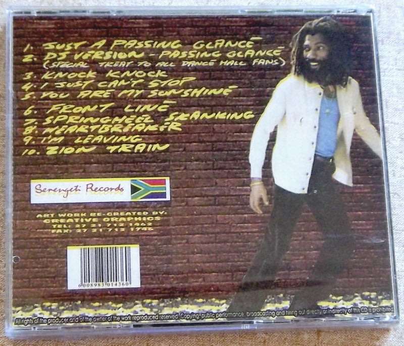 DON CARLOS Just A Passing Glance SOUTH AFRICA Cat# CDMWS017