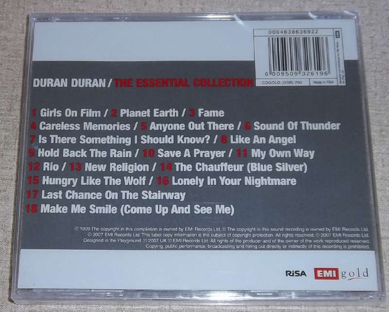DURAN DURAN The Collection SOUTH AFRICA Cat# CDGOLD 250