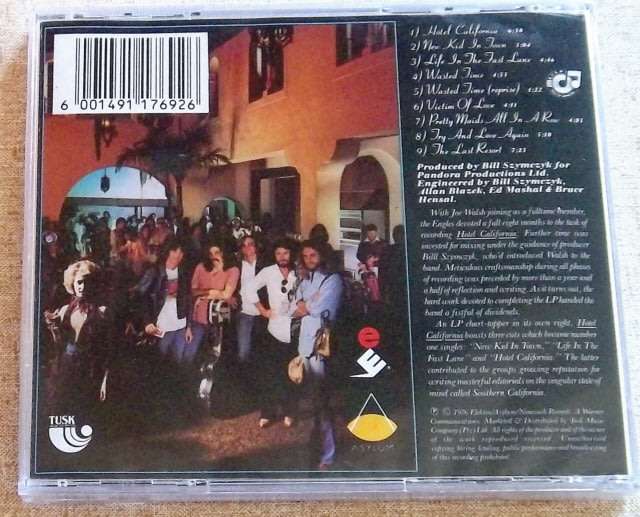THE EAGLES Hotel California Cat# EKXD 17