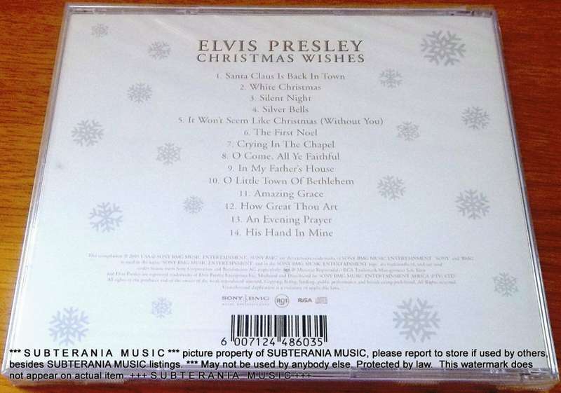 ELVIS PRESLEY Christmas Wishes SOUTH AFRICA Cat# CDRCA7166 [VG+]