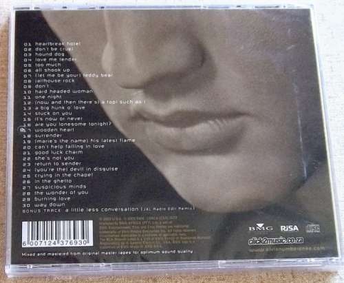 ELVIS PRESLEY 30 #1 HITS ELV1S SOUTH AFRICA Cat# CDRCA 7072