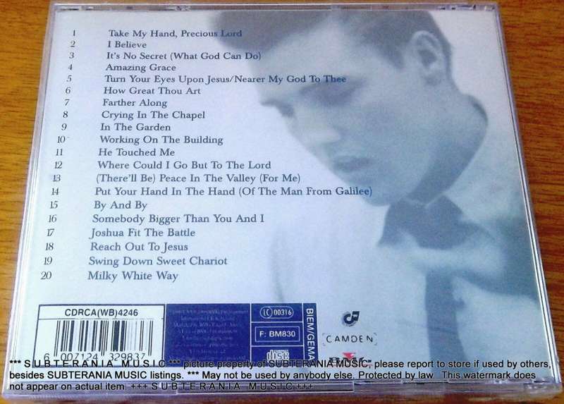 ELVIS PRESLEY Gospel Favourites SOUTH AFRICA Cat# CDRCA4246