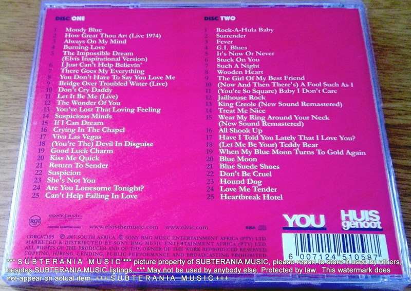 ELVIS PRESLEY Elvis The Ultimate 50 2xCD SOUTH AFRICA Cat# CDRCA7195