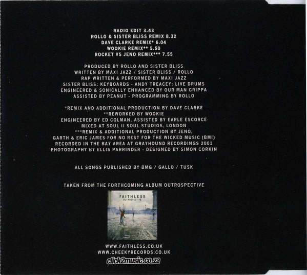 FAITHLESS We Come 1 CD Single
