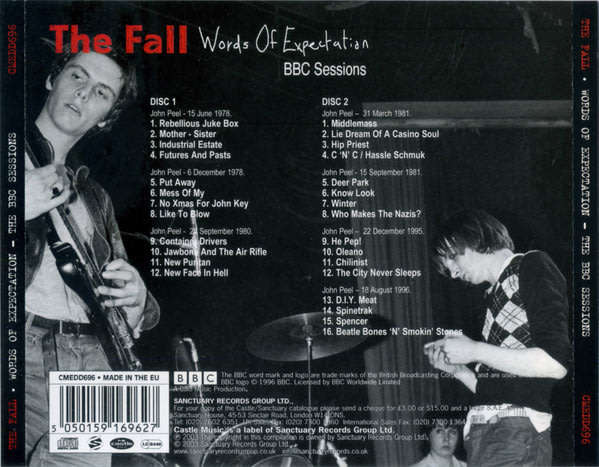 THE FALL Words Of Expectation: BBC Sessions 2xCD