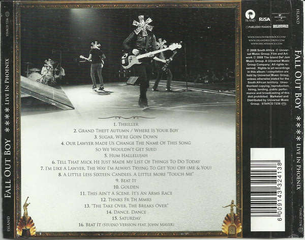 FALL OUT BOY Live in Phoenix CD