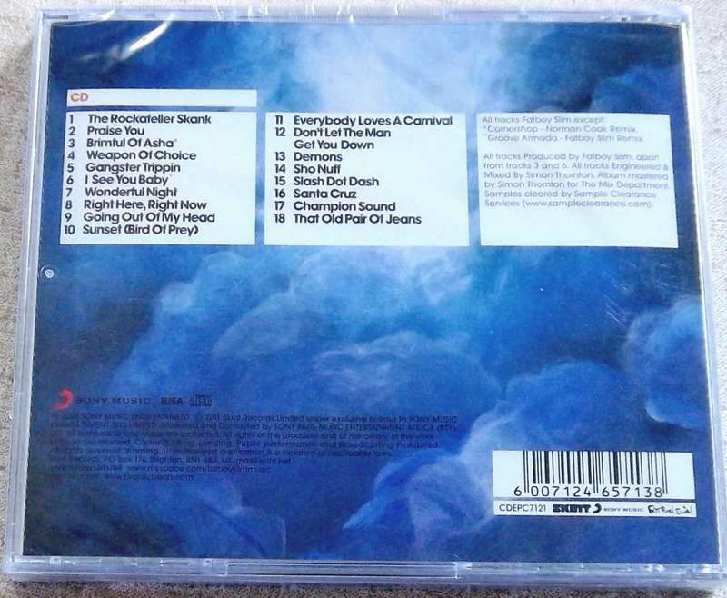 FATBOY SLIM Why Try Harder The Greatest Hits SOUTH AFRICA Cat# CDEPC7121 *sealed