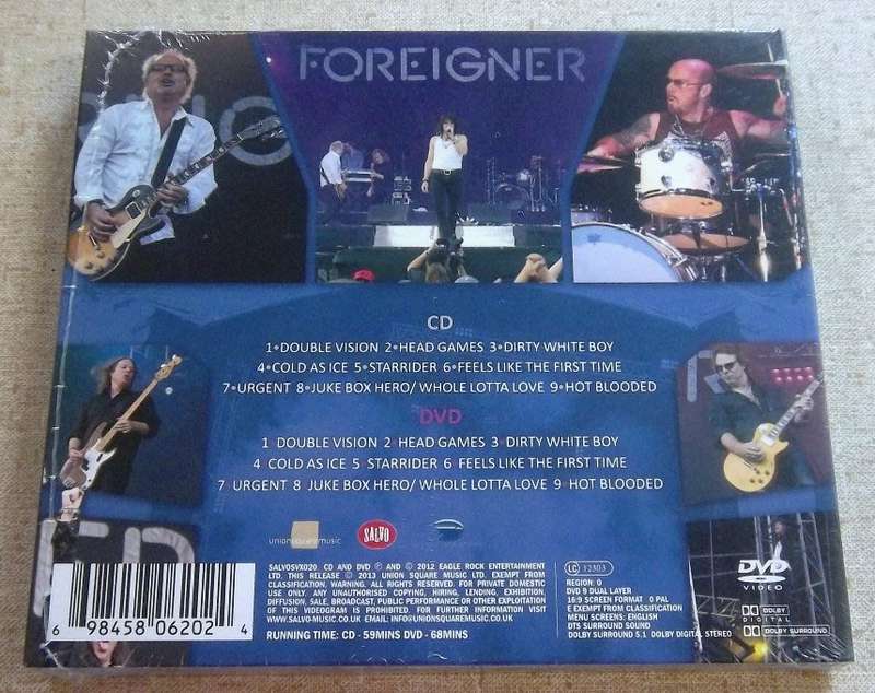 FOREIGNER Alive & Rockin' CD+DVD Digipak