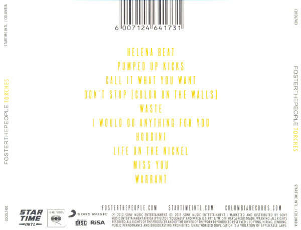 FOSTER THE PEOPLE Torches CD