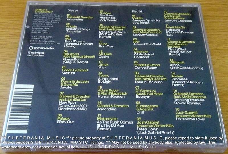 GABRIEL & DRESDEN Mixed For Feet Vol. 1 2xCD NETHERLANDS Cat# ARMA310