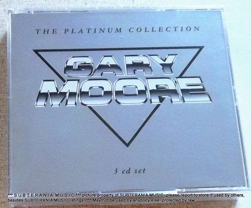 GARY MOORE The Platinum Collection 3CD Fatpack SOUTH AFRICA Cat# CDVIRT(SEDL)815