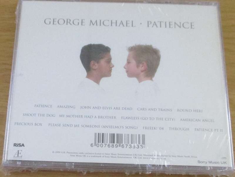 GEORGE MICHAEL Patience SOUTH AFRICA Cat# CDEPC 6802