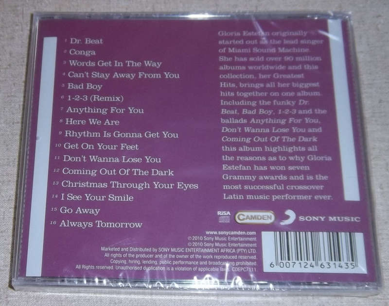 GLORIA ESTEFAN Greatest Hits SOUTH AFRICA Cat# CDEPC7111