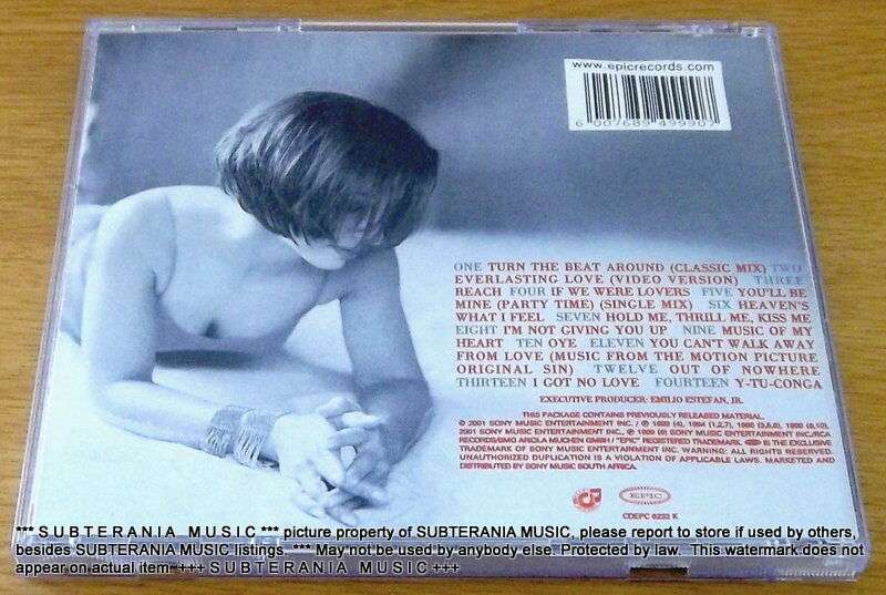 GLORIA ESTEFAN Greatest Hits Vol. II SOUTH AFRICA Cat# CDEPC 6232 K