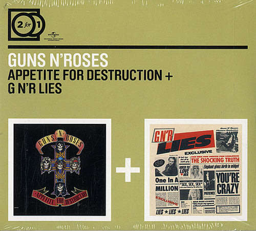 GUNS N ROSES Appetite For Destruction G N R Lies 2xCD