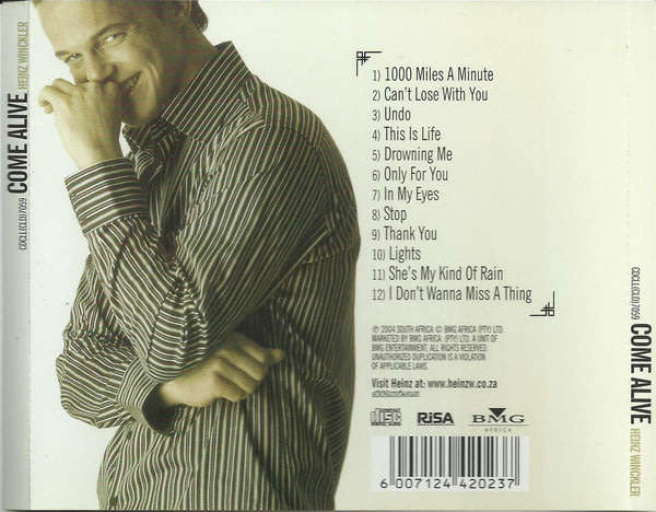 HEINZ WINCKLER Come Alive CD