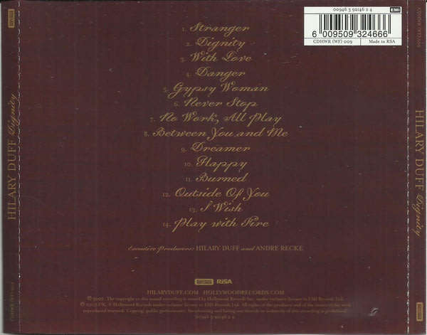 HILARY DUFF Dignity CD