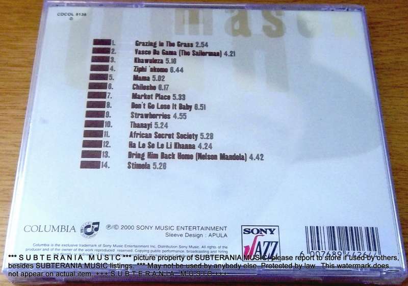 HUGH MASEKELA Greatest Hits SOUTH AFRICA Cat# CDCOL 8138