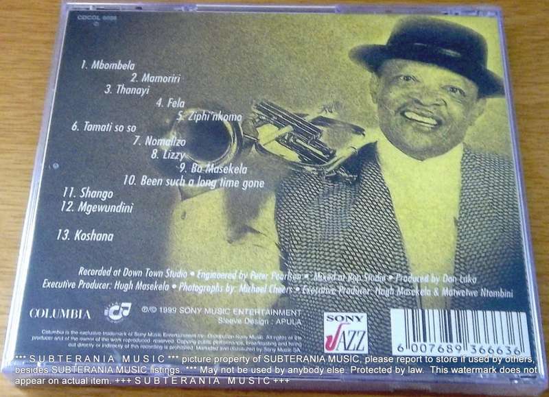 HUGH MASEKELA Sixty SOUTH AFRICA Cat# CDCOL 8086