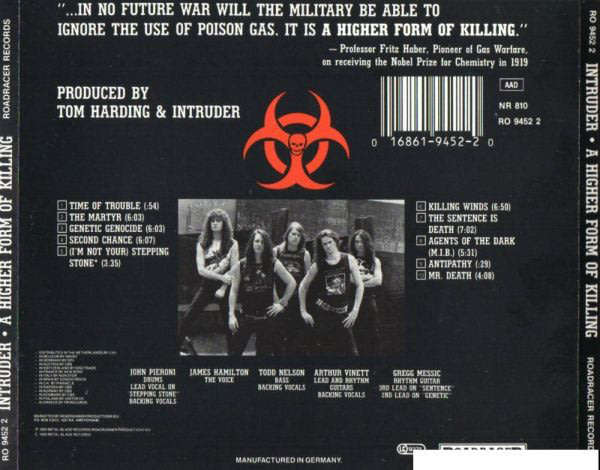 INTRUDER A Higher Form Of Killing CD