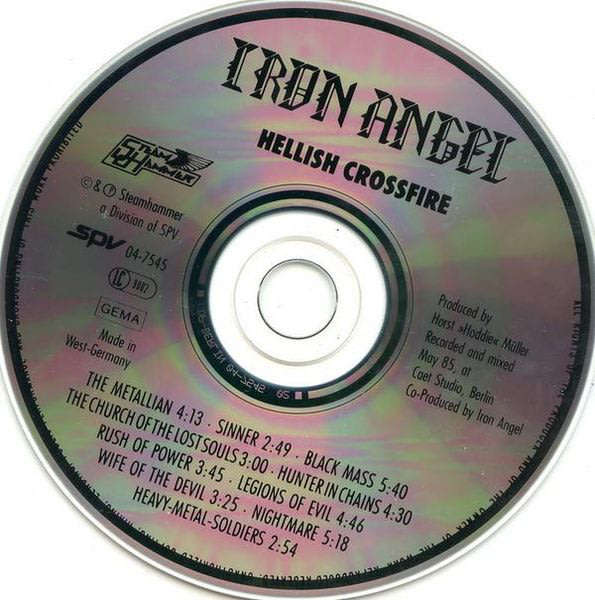 IRON ANGEL Hellish Crossfire  CD