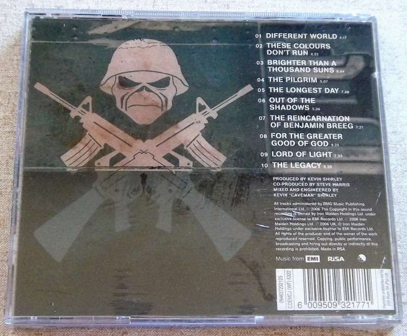 IRON MAIDEN A Matter Of Life And Death Cat# CDEMCJ (WF) 6322