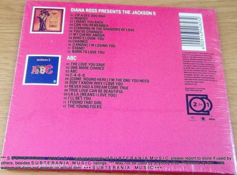JACKSON 5  2For1 Diana Ross Presents the Jackson 5 + ABC SOUTH AFRICA MMTDCD 05