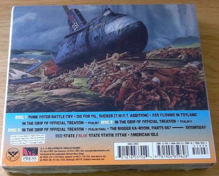JELLO BIAFRA In The Grip Of Official Treason 3 CD Digipak SEALED [SPOKEN WORD]