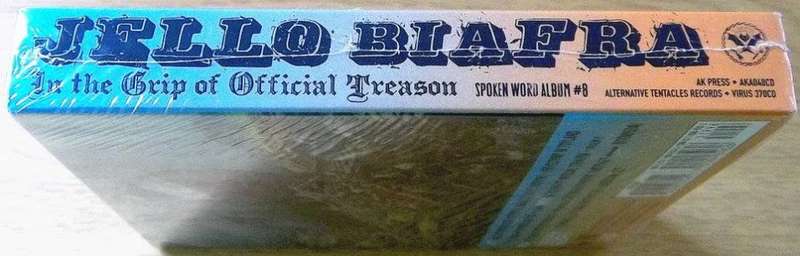 JELLO BIAFRA In The Grip Of Official Treason 3 CD Digipak SEALED [SPOKEN WORD]