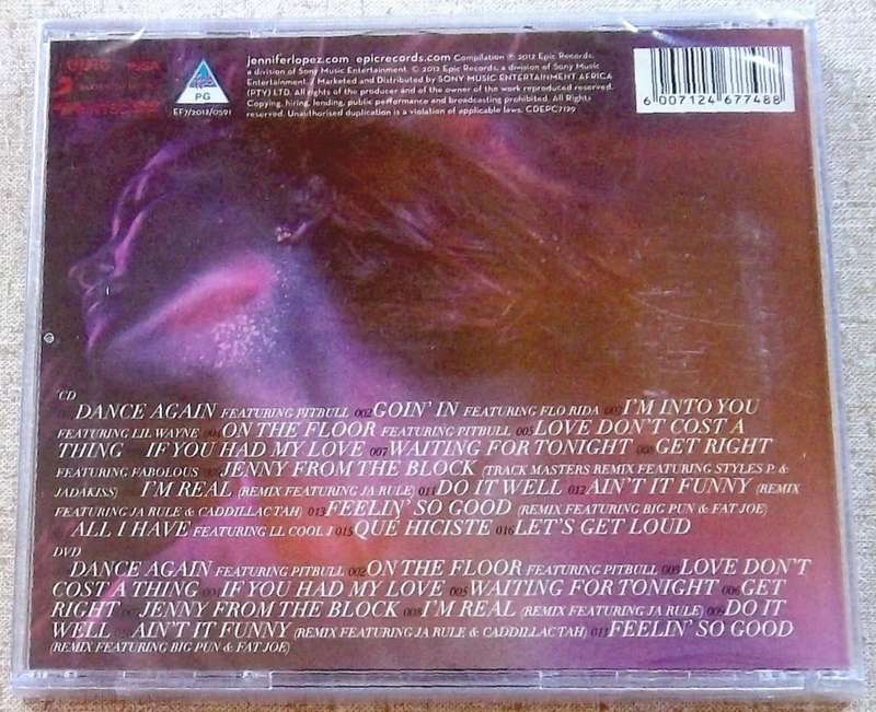 JENNIFER LOPEZ Dance Again The Hits CD + DVD Deluxe SOUTH AFRICA Cat# CDEPC7130